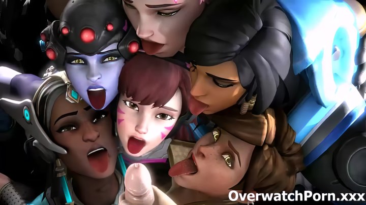 Секси героини игры Overwatch устроили групповой секс