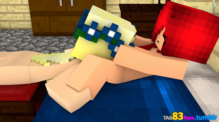 Две девочки персы игры Minecraft устроили лесбийский секс в позе 69