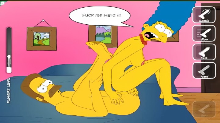 Стримерша играет в порно версию Симпсонов, где Мардж изменяет гомеру