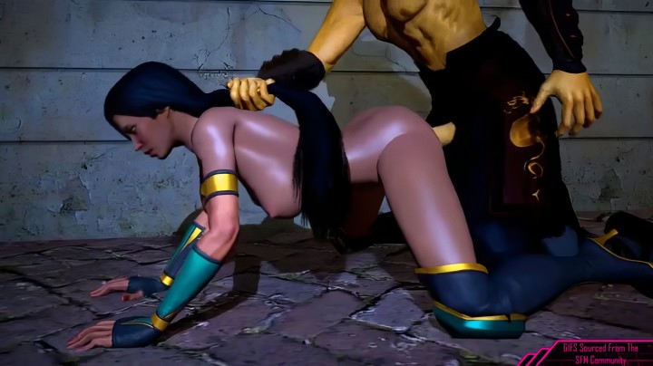 Шикарная мульт подборка секса с очаровашкой Джейд из Mortal Kombat