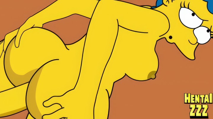 Порно мультфильм о Симпсонах, где Мардж получает член в свою киску