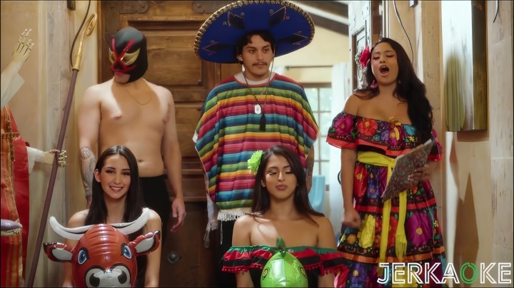 Мексиканская вечеринка с неожиданным финалом: имениннику две сестры-латинки подарили ЖМЖ инцест!
